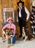 Polly, Matteo, Fiona and Sheriff Sue