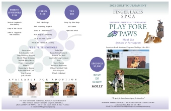 Finger Lakes SPCA Play Fore Paws Participants