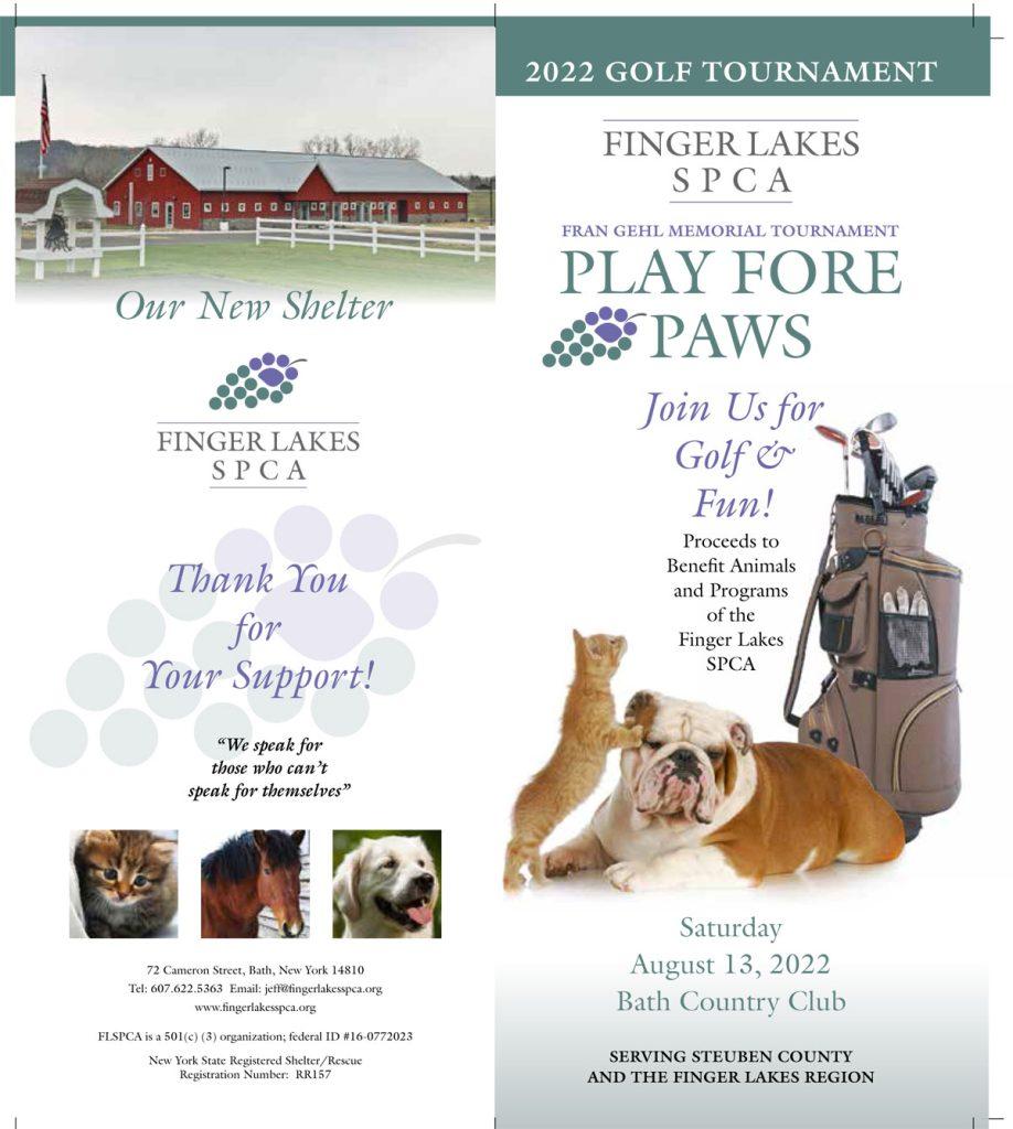Finger Lakes SPCA Play Fore Paws - August 13, 2022