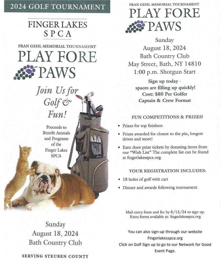 FLSPCA Play Fore Paws 2024 Poster